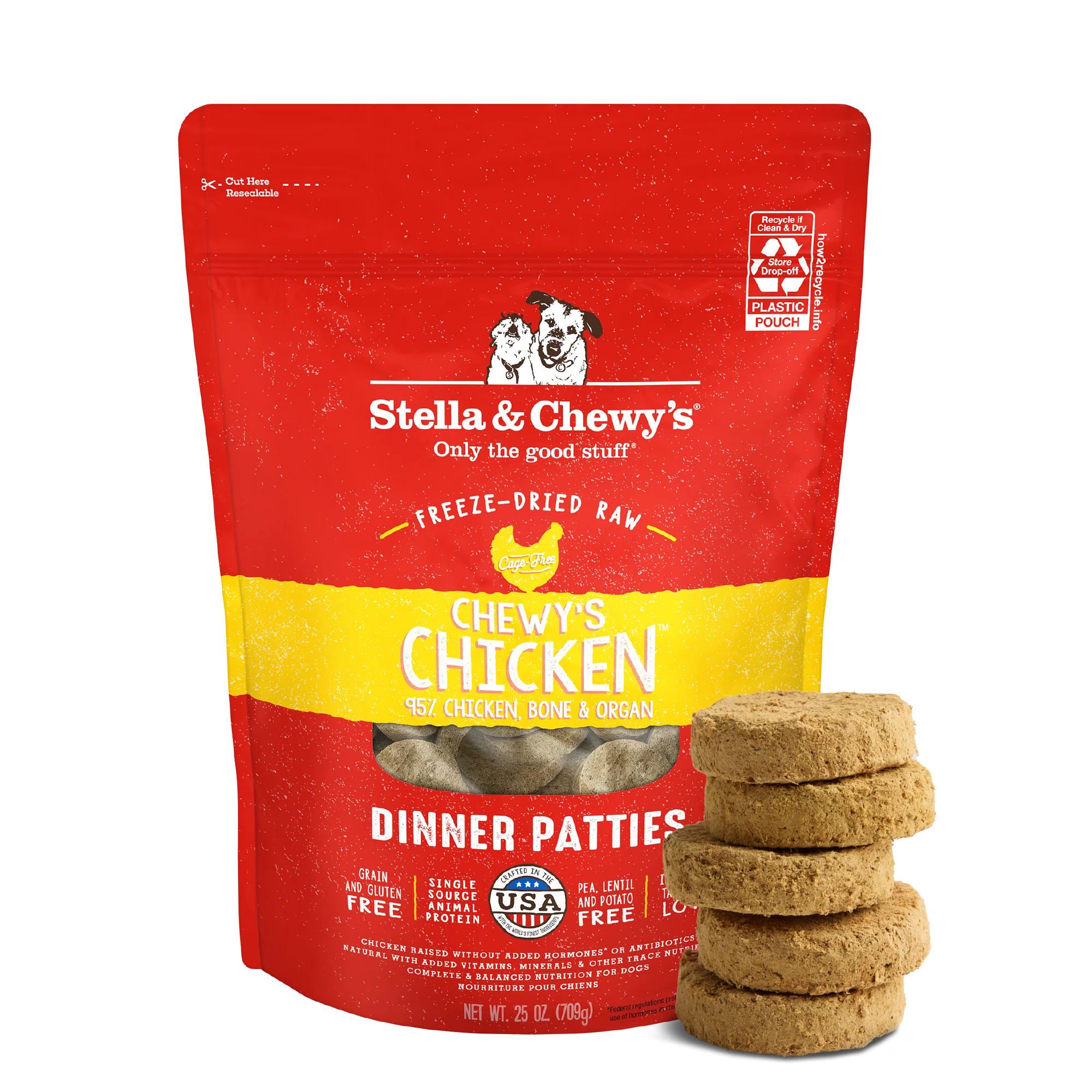 Chewy’s Chicken Freeze-Dried Raw Dinner Patties for Dogs - Image 3