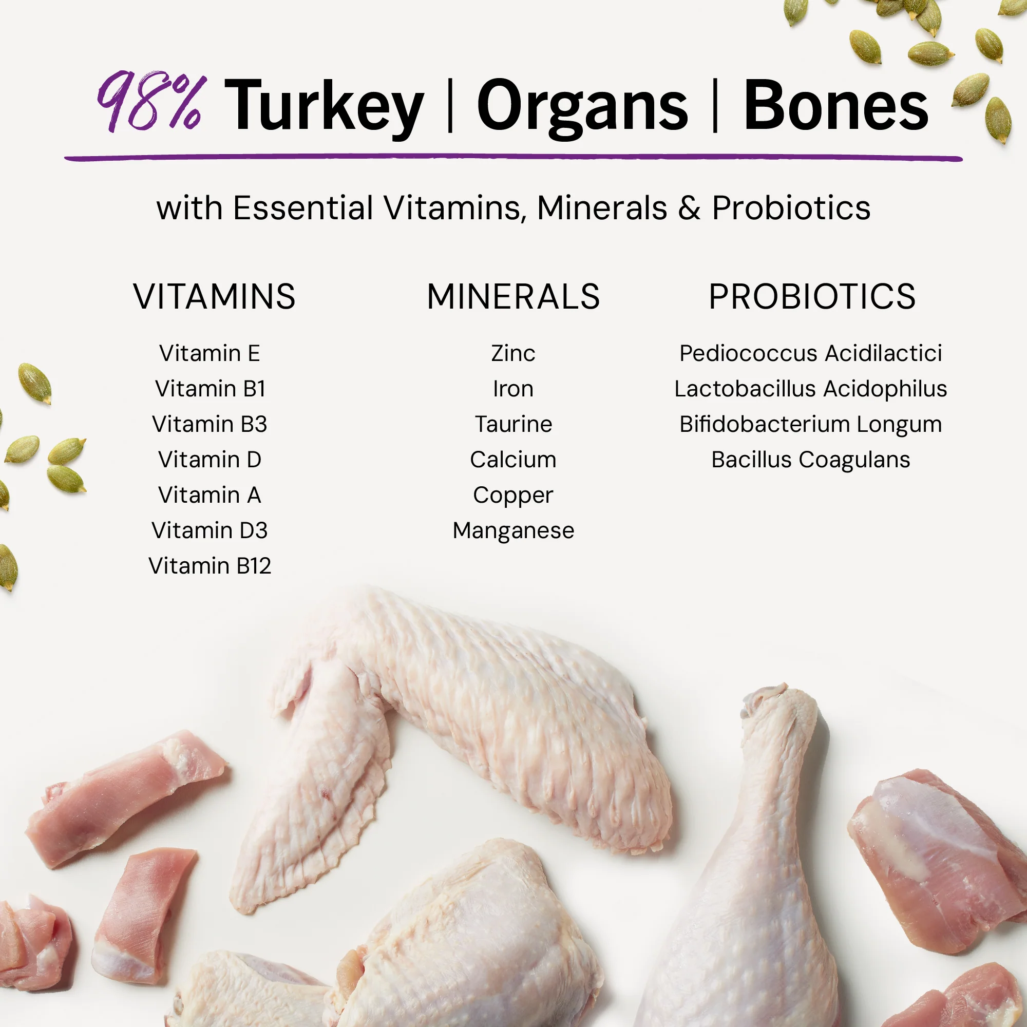 Tummy Ticklin’ Turkey Freeze-Dried Raw Dinner Morsels for Cats - Image 10