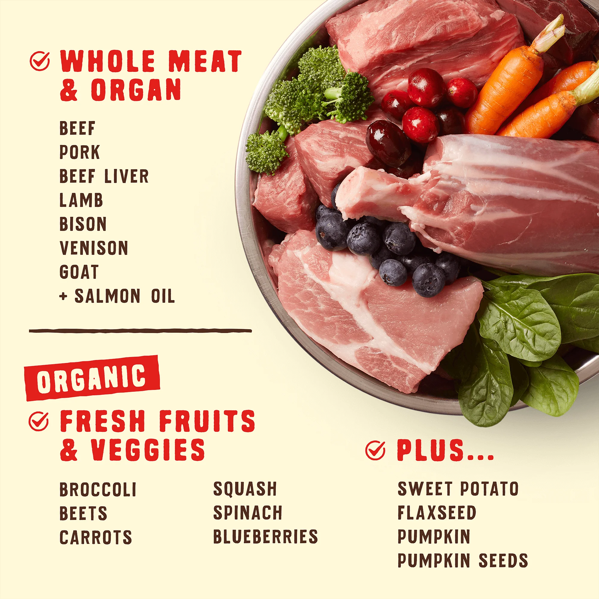 Wild Red Raw Blend Grain & Legume Free Red Meat Recipe for Dogs - Image 3