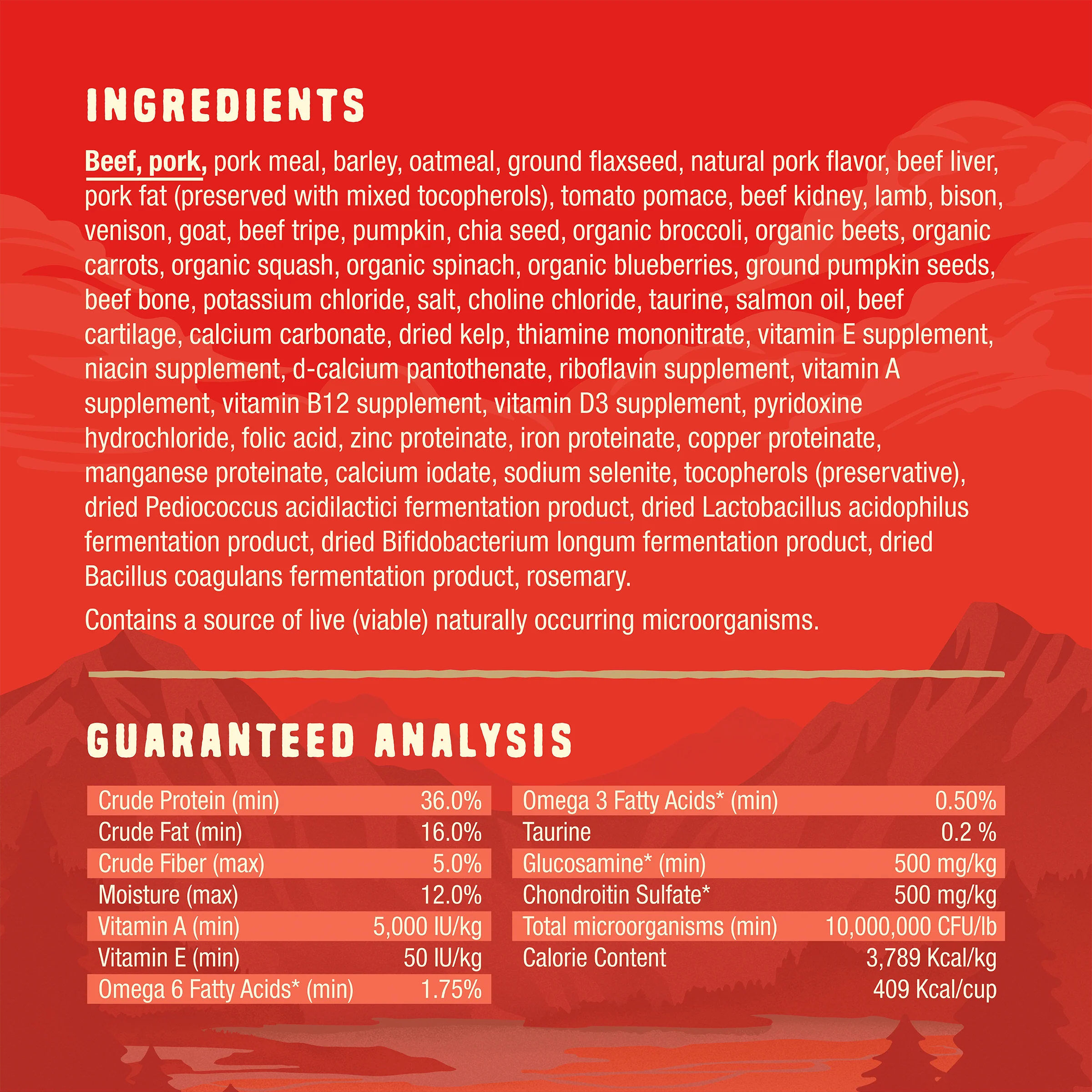 Wild Red Raw Blend Wholesome Grains Red Meat Recipe for Dogs - Image 4
