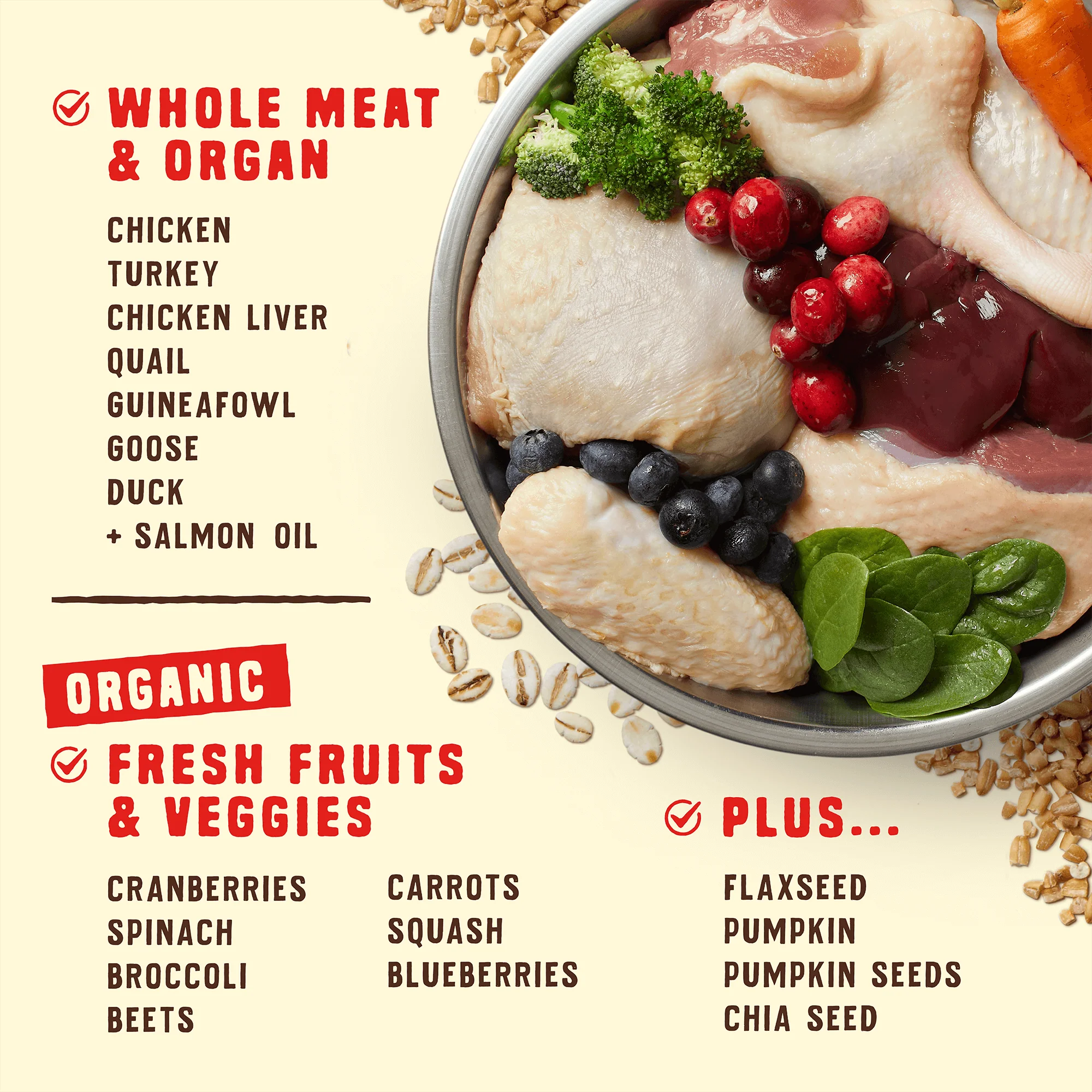 Wild Red Raw Coated Wholesome Grains Prairie Recipe for Dogs - Image 3