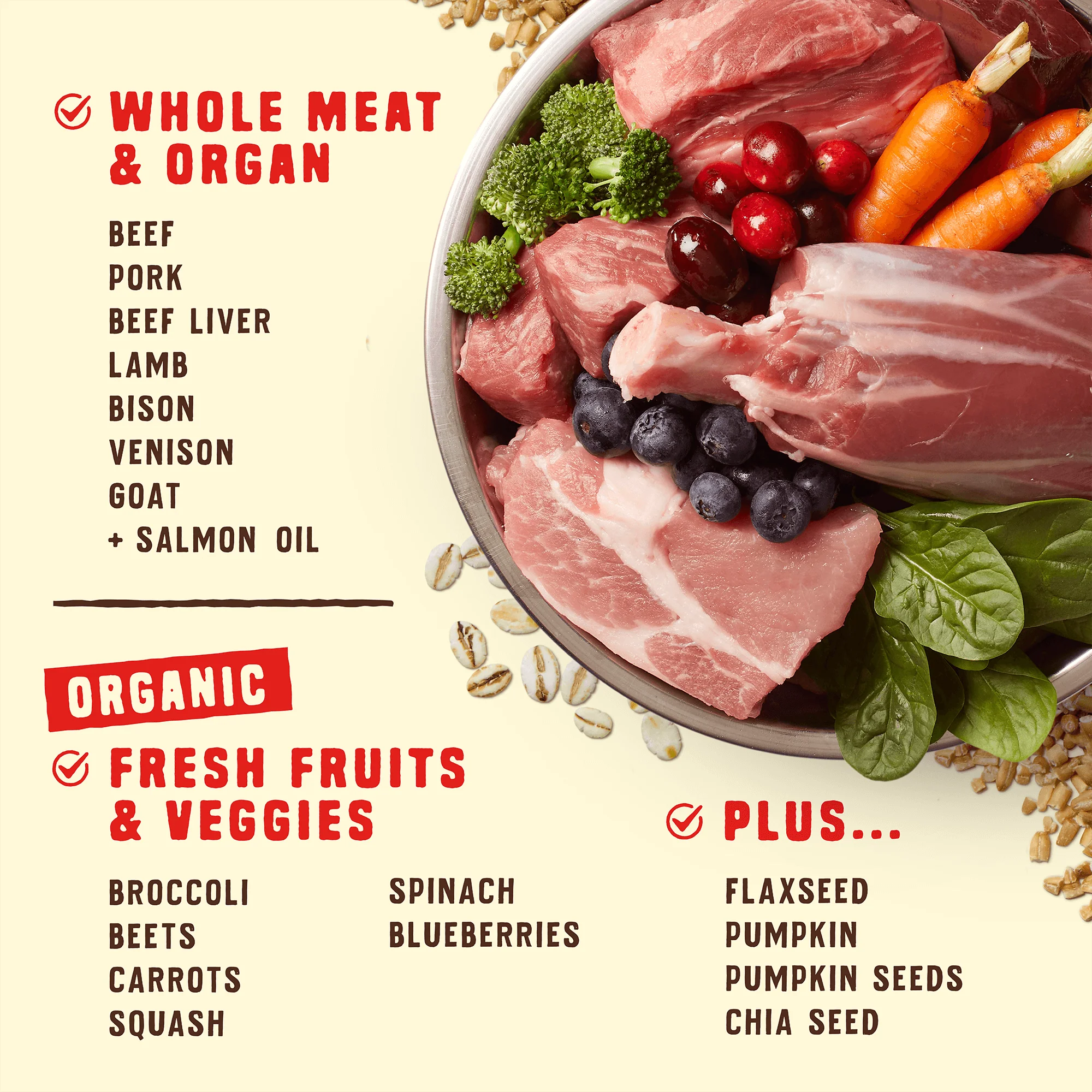 Wild Red Raw Coated Wholesome Grains Red Meat Recipe for Dogs - Image 3